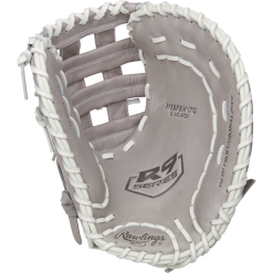 Rawlings R9 12.5" Fastpitch First Base Mitt: R9SBFBM-17G -Deals BaseBallBat Store R9SBFBM 17G 1