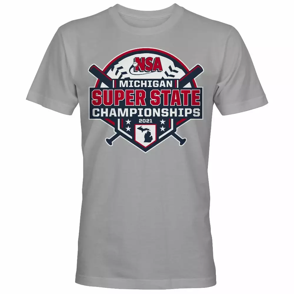 DSG Apparel 2021 NSA Michigan Super State Slowpitch Tournament T-Shirt 3 DSG Apparel 2021 NSA Michigan Super State Slowpitch Tournament T-Shirt