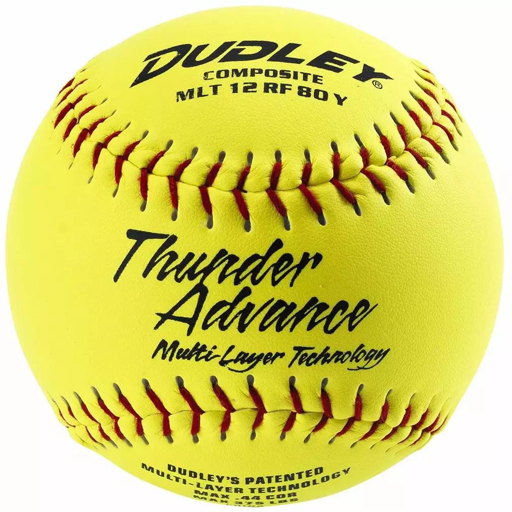 Dudley Non-Association Thunder Advance 12" 44/375 Composite Slowpitch Softballs: 43184Y 3 Dudley Non-Association Thunder Advance 12" 44/375 Composite Slowpitch Softballs: 43184Y