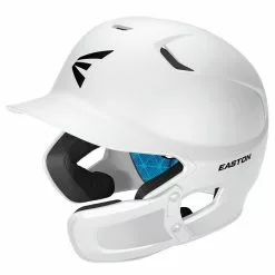 Easton Z5 2.0 Matte Solid Batting Helmet with Universal Jaw Guard: A168539 / A168540 -Deals BaseBallBat Store UNIVERSALJAWGUARD WHITE
