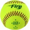 Baden USA Fire 12" 52/300 Synthetic Slowpitch Softballs: USA300YS