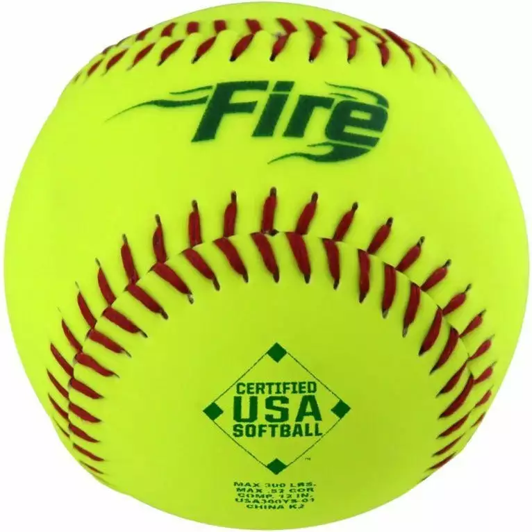 Baden USA Fire 12" 52/300 Synthetic Slowpitch Softballs: USA300YS 3 Baden USA Fire 12" 52/300 Synthetic Slowpitch Softballs: USA300YS