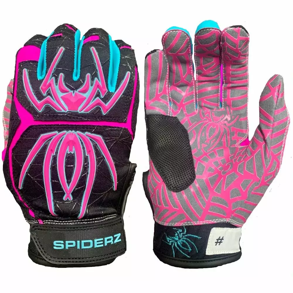 Spiderz HYBRID Adult Batting Gloves: HYB 3 Spiderz HYBRID Adult Batting Gloves: HYB