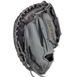Wilson A2000 FPCM 34" SuperSkin Fastpitch Catcher's Mitt: WBW10021834 -Deals BaseBallBat Store WBW100218 3 A2000 C FPCM 34 GraySS Black