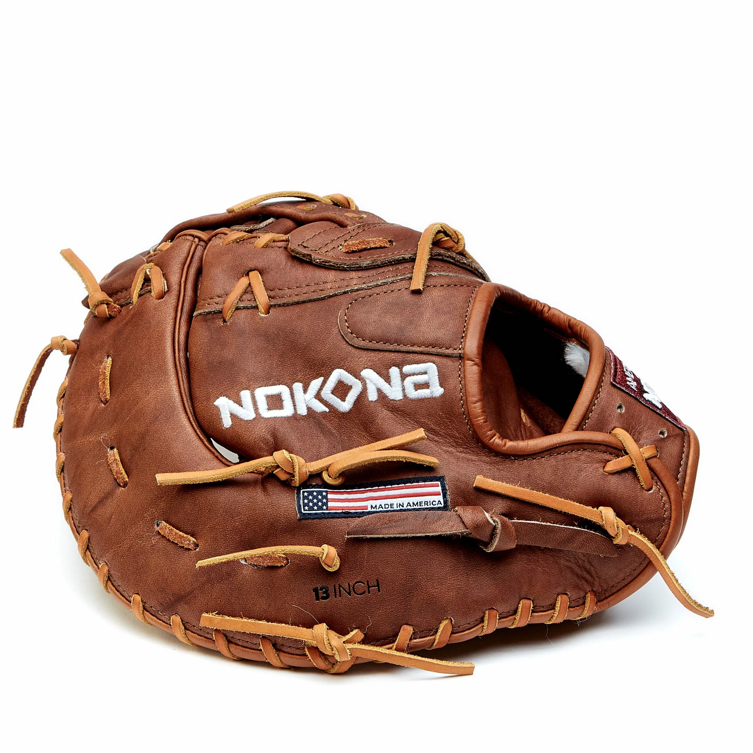 Nokona Walnut Classic 13" Baseball / Softball First Base Mitt: W-N70 6 Nokona Walnut Classic 13" Baseball / Softball First Base Mitt: W-N70 - Image 4