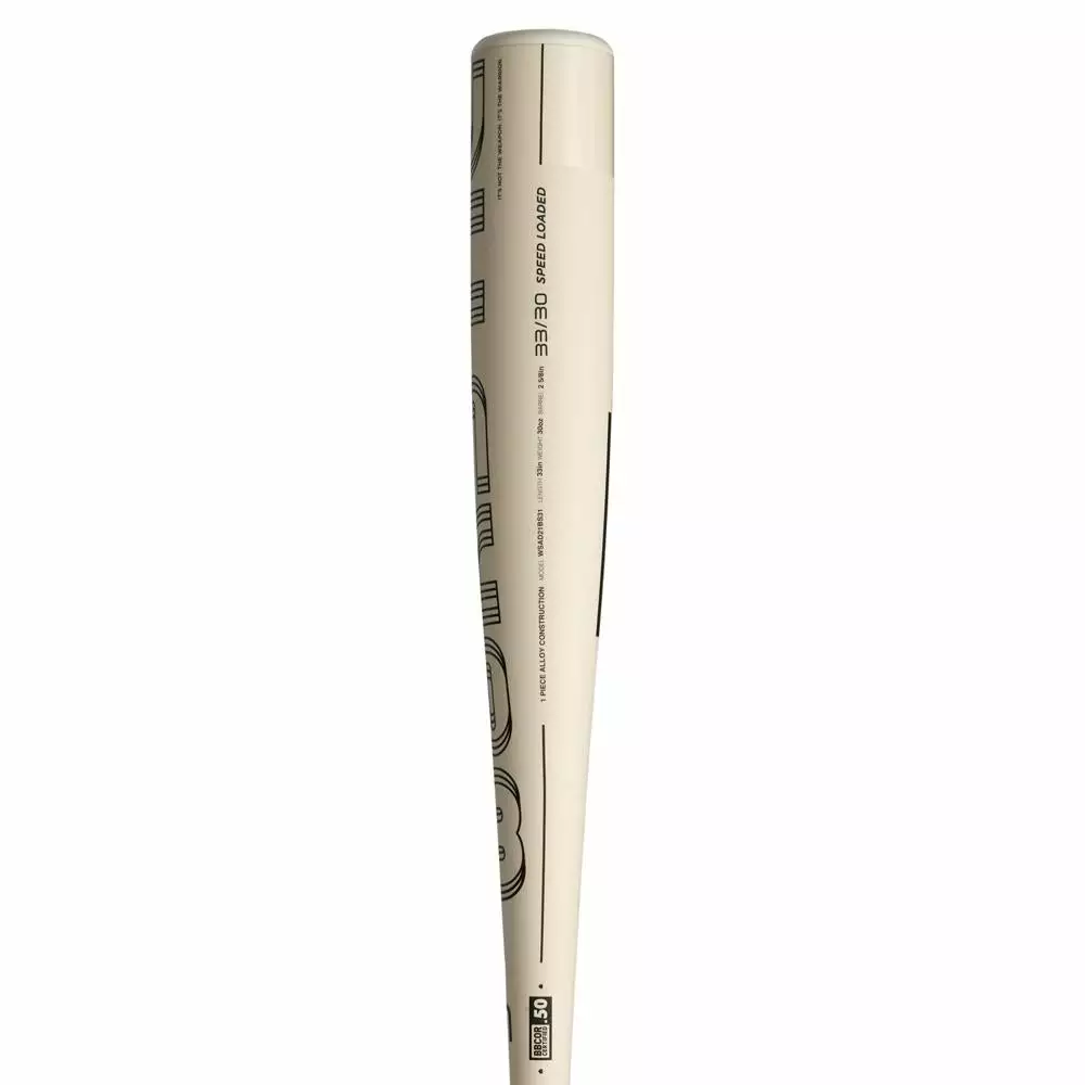 DEMO 2021 Warstic Bonesaber -3 BBCOR Baseball Bat: MB-BSR-WH-3 DEMO 9 DEMO 2021 Warstic Bonesaber -3 BBCOR Baseball Bat: MB-BSR-WH-3 DEMO - Image 7