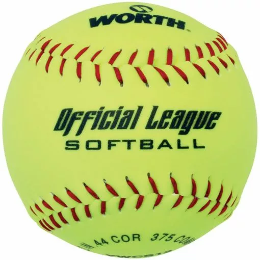 Worth Official League 12" 44/375 Synthetic Slowpitch Softballs: YWCS12 -Deals BaseBallBat Store YWCS12