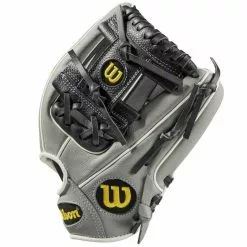Wilson A500 11" Baseball Glove: WBW10014411 8 Wilson A500 11" Baseball Glove: WBW10014411 -Deals BaseBallBat Store b8520f02cde47b7c0015b53329e71f32200e30bb WBW100144 2 A500 Baseball 11 White Grey Black