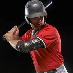 G-Form Pro Extended Batter's Elbow Guard: EP0302 13 G-Form Pro Extended Batter's Elbow Guard: EP0302 -Deals BaseBallBat Store baseball elbow guard black red shown worn 1