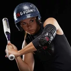G-Form Pro Extended Batter's Elbow Guard: EP0302 14 G-Form Pro Extended Batter's Elbow Guard: EP0302 -Deals BaseBallBat Store baseball elbow guard black red shown worn 2