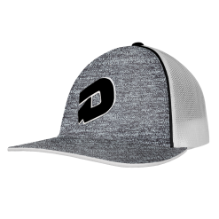 DeMarini D Heather Flex Fit Hat: TRKHEATHERBLK