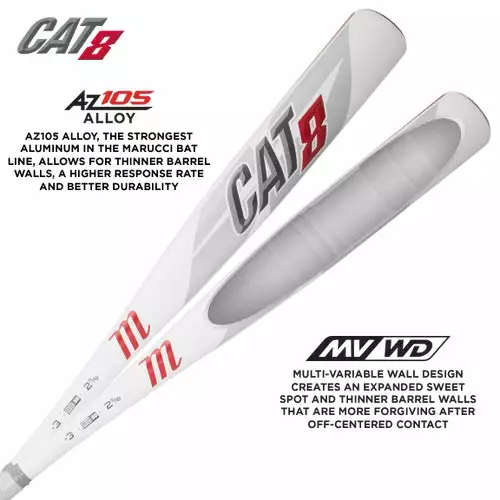 2019 Marucci CAT8 -8 (2 3/4") USSSA Baseball Bat: MSBC88 6 2019 Marucci CAT8 -8 (2 3/4") USSSA Baseball Bat: MSBC88 - Image 4