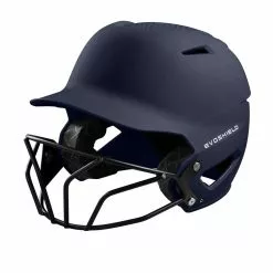 EvoShield XVT Matte Batting Helmet with Fastpitch Mask: WTV7135 -Deals BaseBallBat Store d87aec9acd43f59d7b8a6402ac14053c828a3dce WTV7135NA 0 Evo XVT Batting Helmet Matte Navy wFastpitchMask