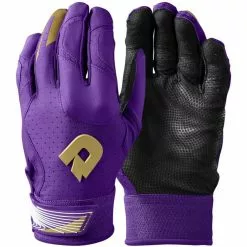 DeMarini CF Adult Batting Gloves: WTD6114 -Deals BaseBallBat Store f778eed3fd0d842c0084679d7992b7cdebd6ce28 WTD6114PR 2 DeMarini CF Batting Glove Adult Purple Gold