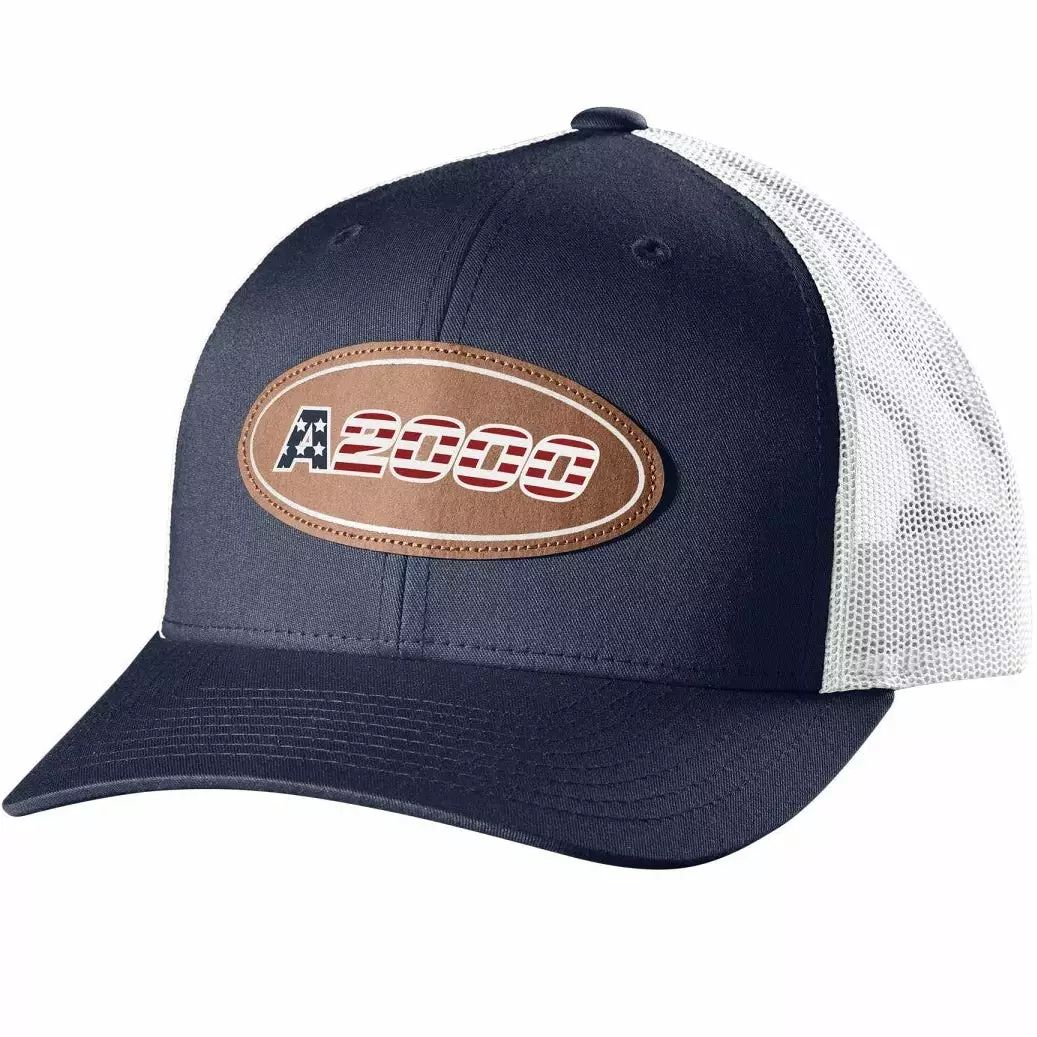 Wilson A2000 Leather Patch Snapback Hat: WTA7115 2 Wilson A2000 Leather Patch Snapback Hat: WTA7115