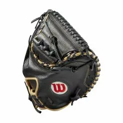 Wilson A500 32" Baseball Catcher's Mitt: WBW10016132 -Deals BaseBallBat Store fb9548a9217b20aa44fc7577ddbc53ccd820bfcc WBW100161 2 A500 Baseball 125 Blonde Grey Black