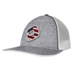 DeMarini USA D Heather Flex Fit Hat: TRKUSAHEATHER