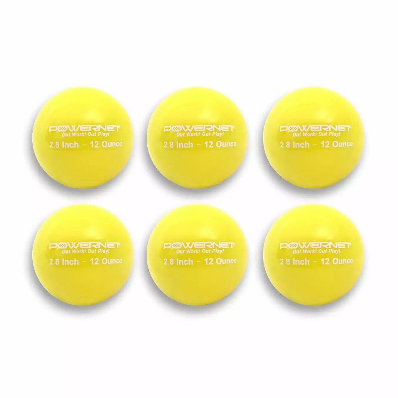 PowerNet 2.8" Weighted Hitting and Batting Training Ball (6 Pack): 1004 3 PowerNet 2.8" Weighted Hitting and Batting Training Ball (6 Pack): 1004
