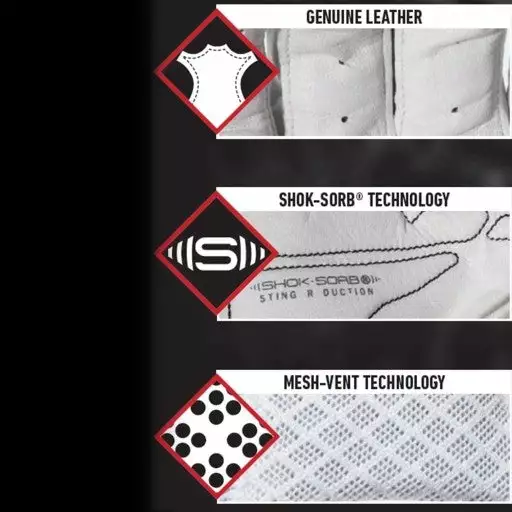 Franklin Shok-Sorb X Adult Batting Gloves: 209 5 Franklin Shok-Sorb X Adult Batting Gloves: 209 - Image 3