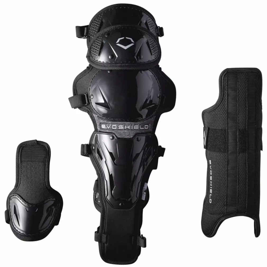 EvoShield Pro-SRZ Catcher's Leg Guard System: WB57079 / WB57080 4 EvoShield Pro-SRZ Catcher's Leg Guard System: WB57079 / WB57080 - Image 2