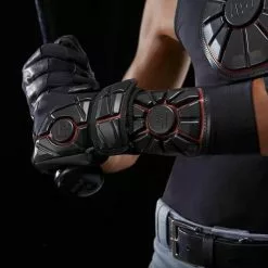 G-Form Pro Wrist Guard: WG0102 -Deals BaseBallBat Store youth wrist guards black red shown worn 1